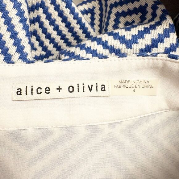 Alice & Olivia Jacquard Skirt Blue as worn by Taylor Swift Size 4 - Picture 8 of 10